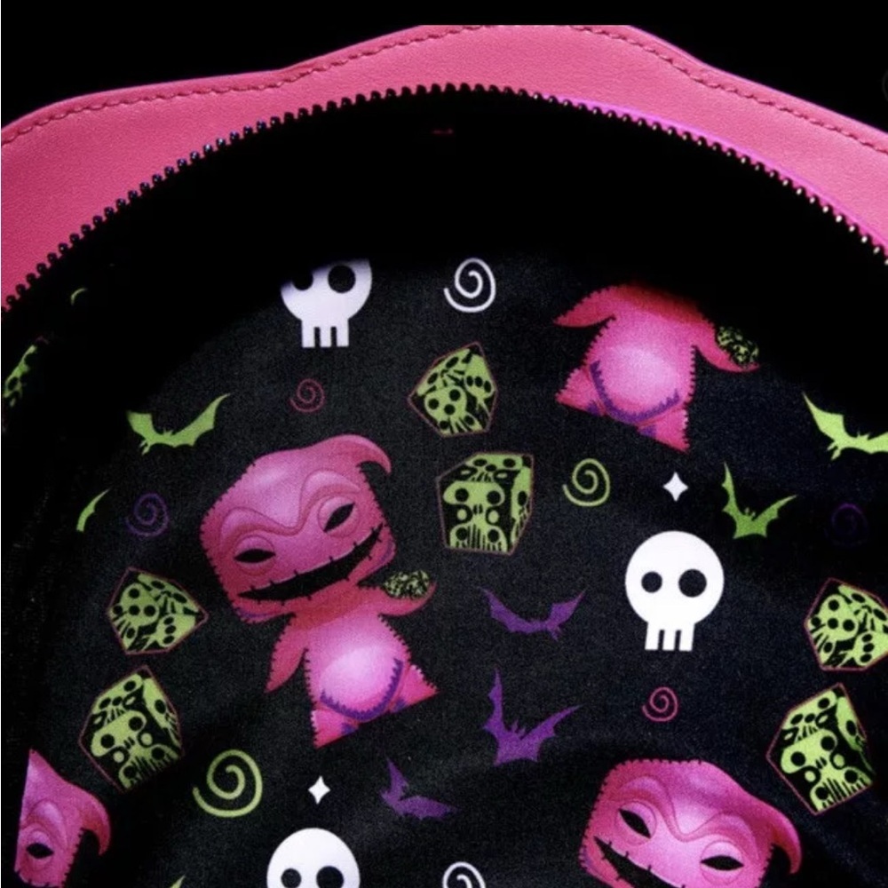 Loungefly Oogie Boogie Neon Cosplay Backpack & Wallet NBC NYCC Exclusive NIB - Picture 11 of 14